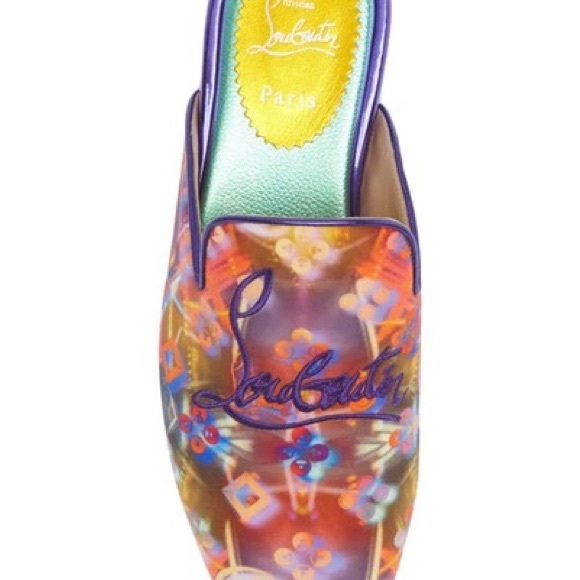 ⭐️⭐️⭐️SOLD ⭐️⭐️⭐️Christian Louboutin Navy Coolito Disco Mule Slippers - Picture 8 of 17